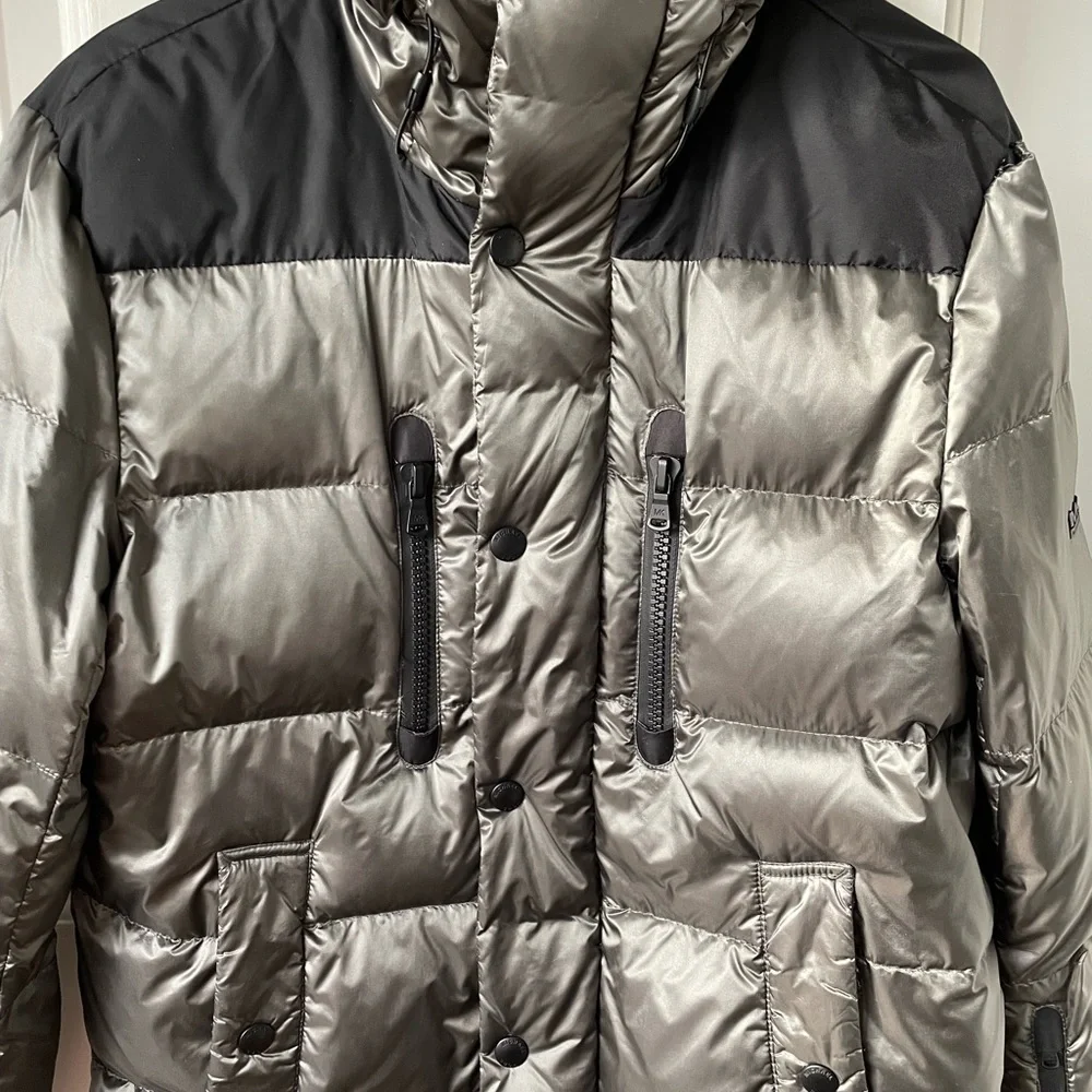 Michael Kors gray and black winter jacket.